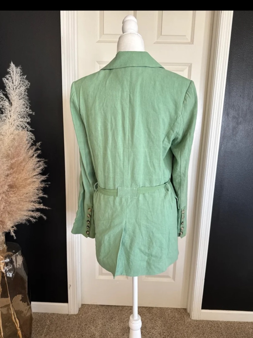 Free People Olivia Blazer in Grassland Oversized size Small - Picture 7 of 11